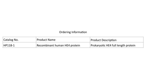 Proteína HE4 humana recombinante
